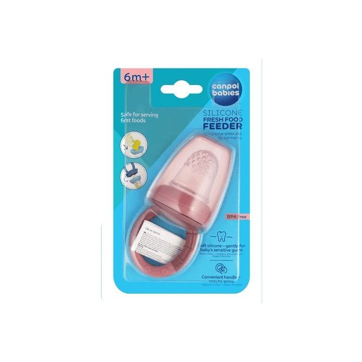 Silikoninis maitinimo tinklelis Canpol babies, nuo 6 mėn., rožinis