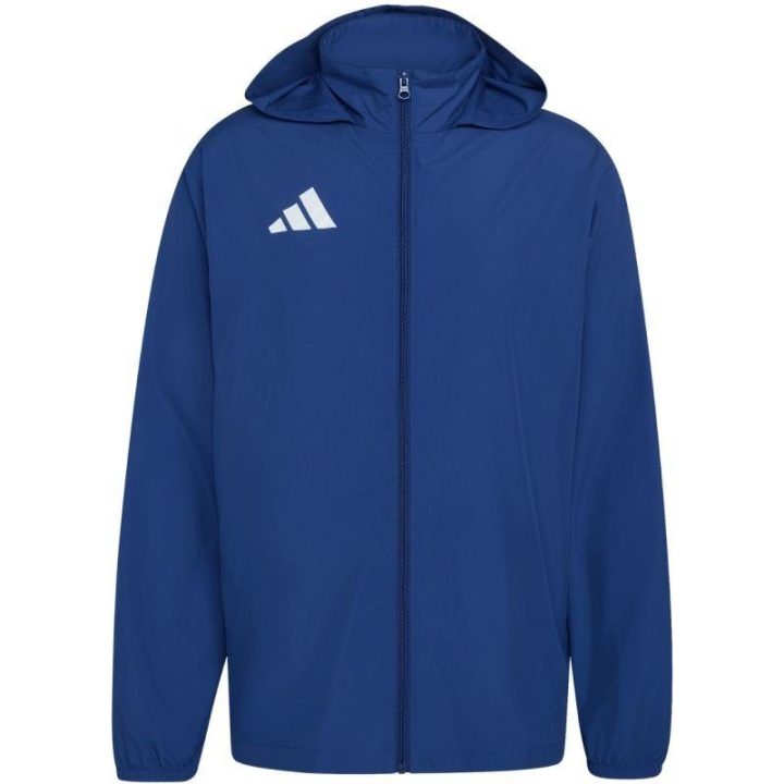 Vyriška striukė su gobtuvu adidas Entrada 26 Multi, tamsiai mėlyna
