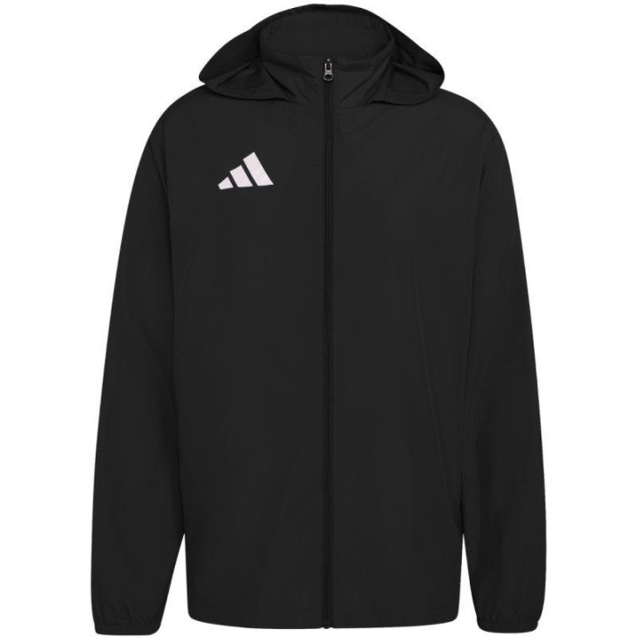 Vyriška striukė su paslepiamu gobtuvu adidas Entrada 26 Multi, juoda