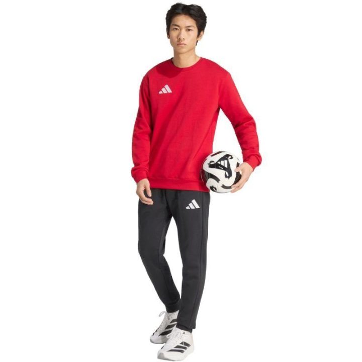 Vyriškas medvilninis džemperis adidas Entrada 26, raudonas