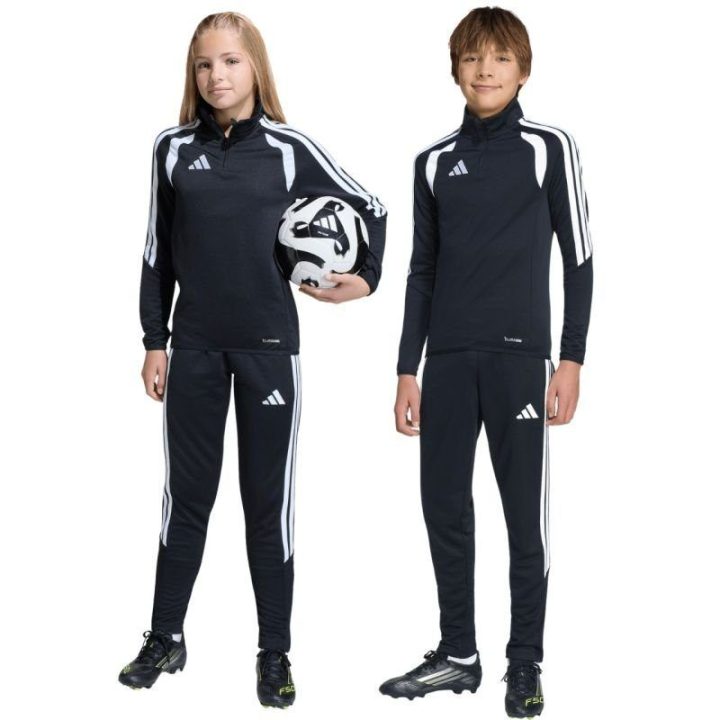 Vaikiškos futbolo kelnės adidas Tiro 26 League, juodos ir baltos