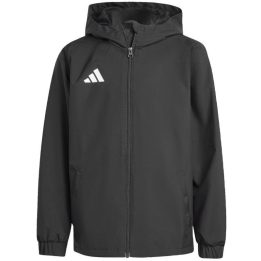 Vaikiška striukė su gobtuvu adidas Entrada 26 All Weather, juoda