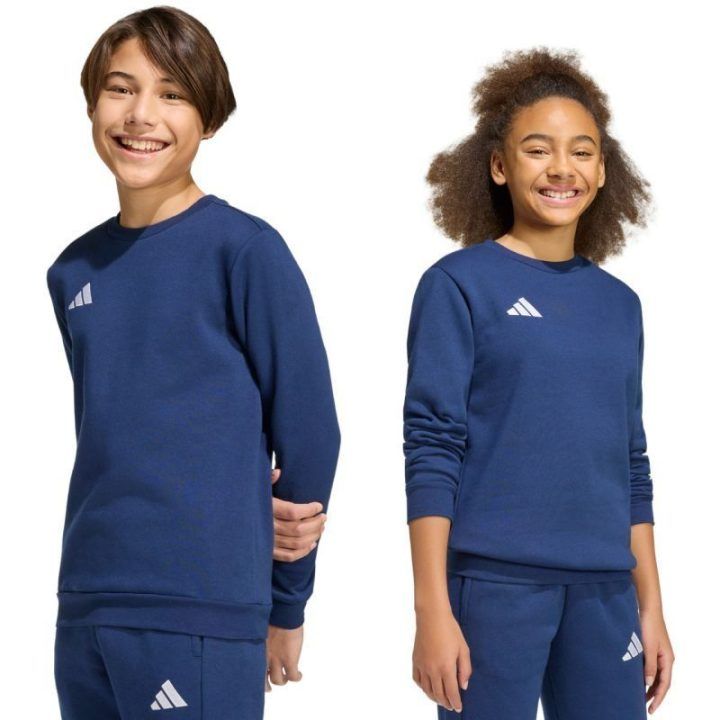 Vaikiškas medvilninis džemperis adidas Entrada 26, tamsiai mėlynas