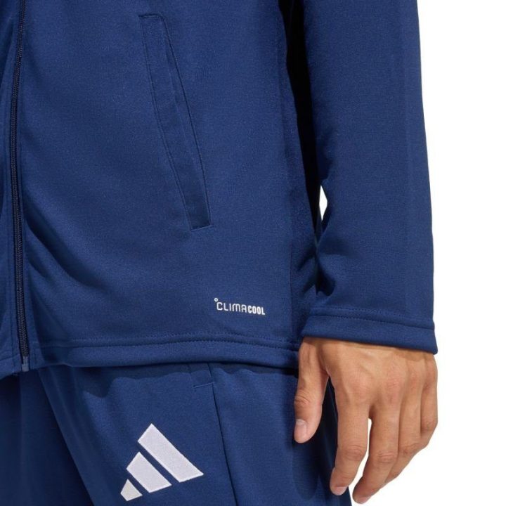 Vyriškas džemperis su užtrauktuku adidas Entrada 26, tamsiai mėlynas