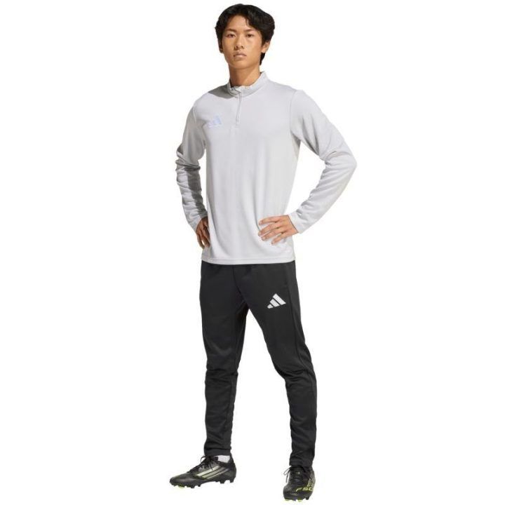 Vyriškas džemperis su pusiniu užtrauktuku adidas Entrada 26, pilkas