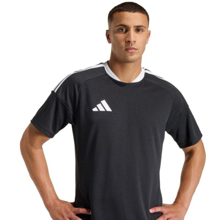 Vyriški futbolo marškinėliai adidas Tiro 26, juodi ir balti