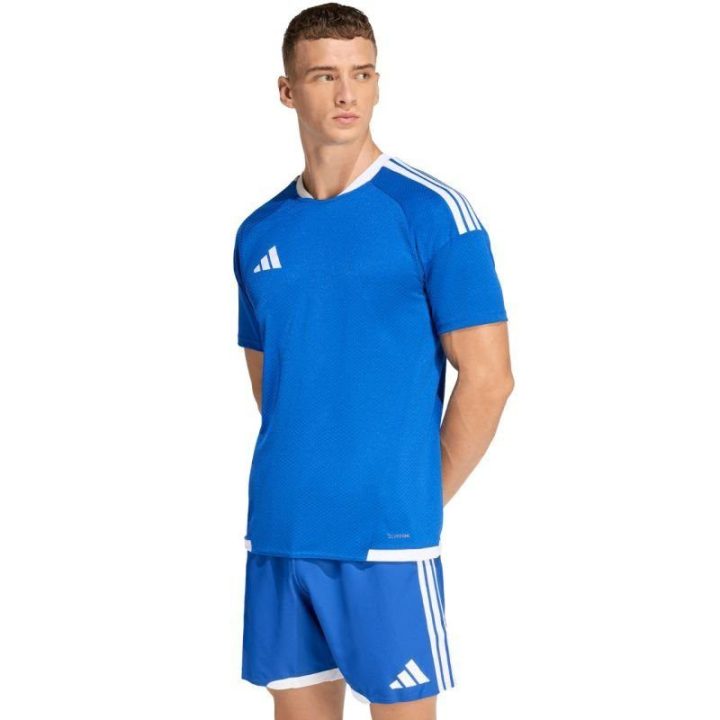 Vyriški futbolo marškinėliai adidas Tiro 26, mėlyni ir balti