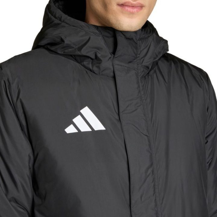 Vyriška pašiltinta striukė adidas Entrada 26 Stadium, juoda