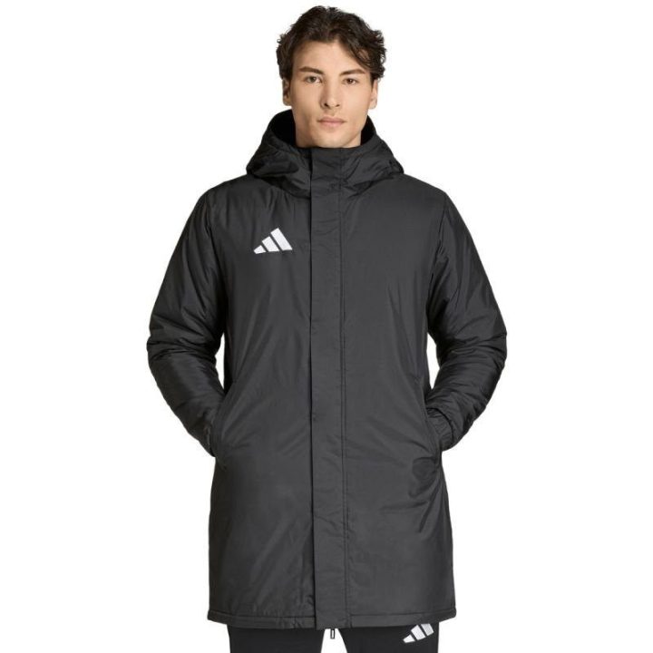 Vyriška pašiltinta striukė adidas Entrada 26 Stadium, juoda