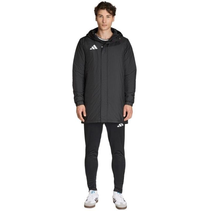 Vyriška pašiltinta striukė adidas Entrada 26 Stadium, juoda
