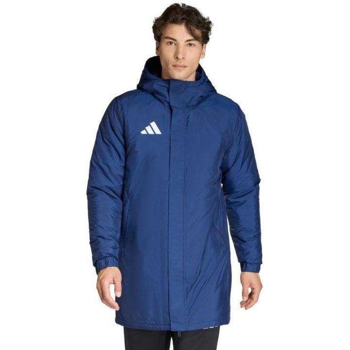 Vyriška pašiltinta striukė adidas Entrada 26 Stadium, tamsiai mėlyna