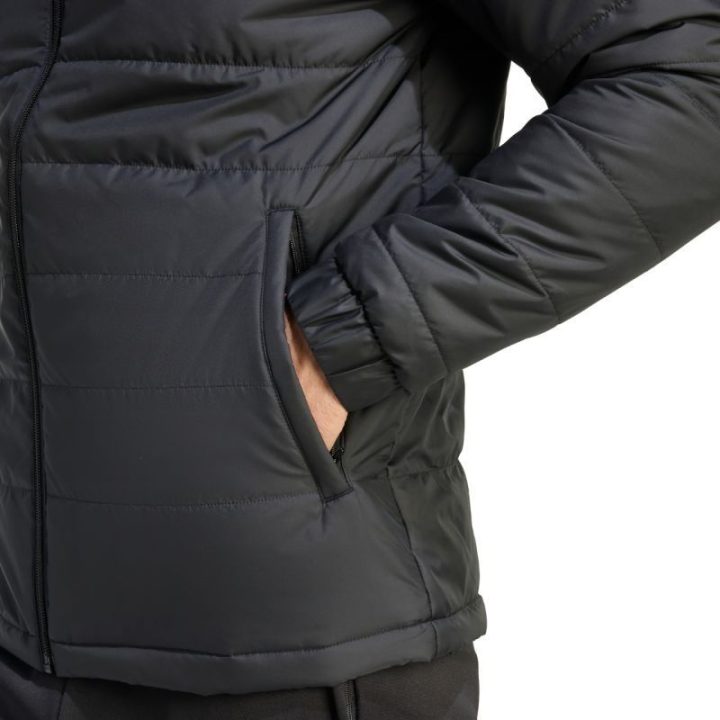 Vyriška dygsniuota striukė adidas Entrada 26 Light, juoda