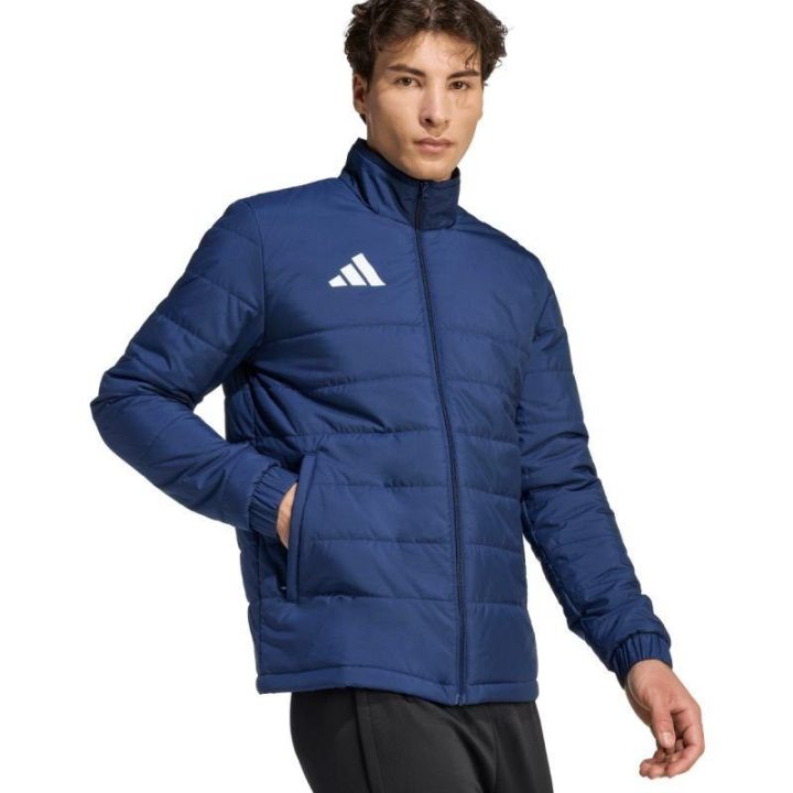 Vyriška dygsniuota striukė adidas Entrada 26 Light, tamsiai mėlyna