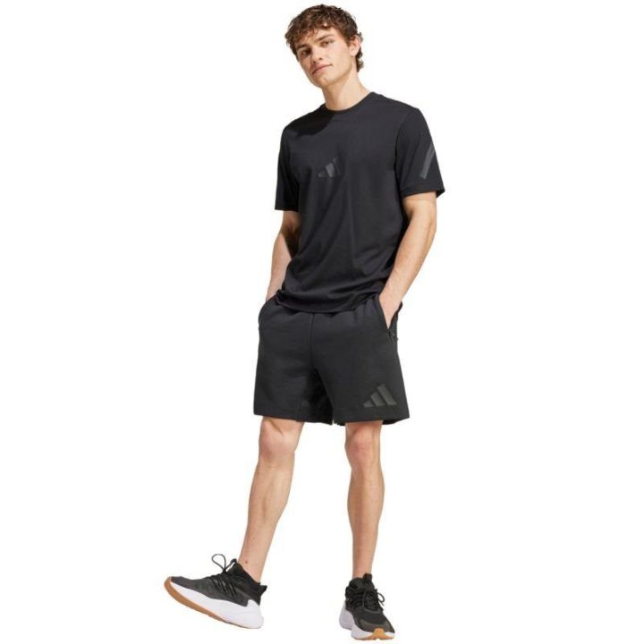 Vyriški šortai su užtrauktukais kišenėse adidas Z.N.E., juodi