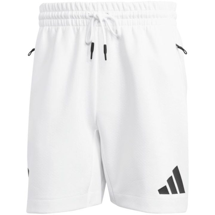 Vyriški šortai su medvilne adidas Z.N.E., balti