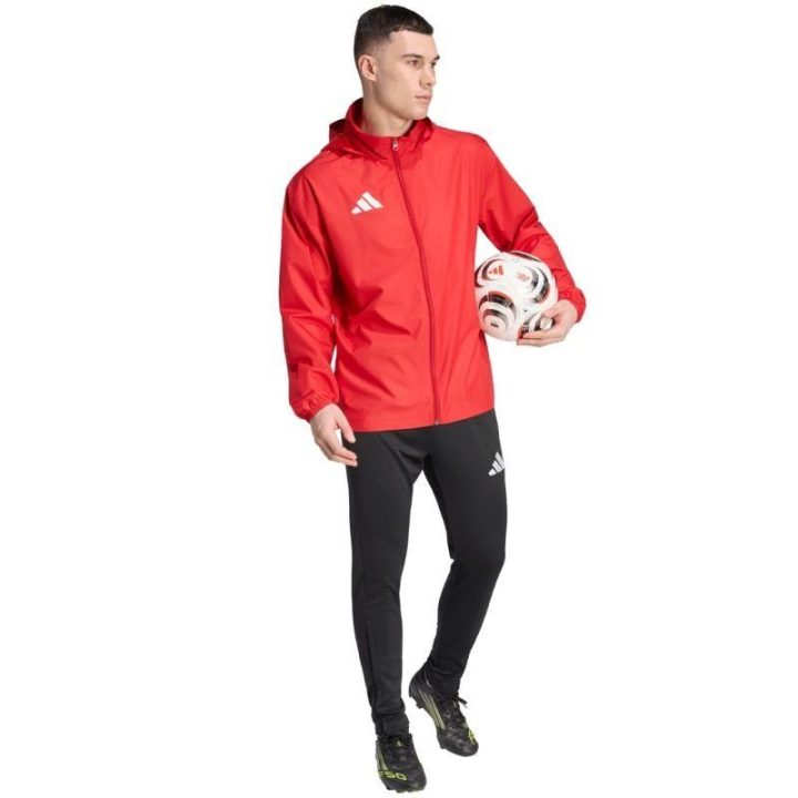Vyriška striukė nuo vėjo adidas Entrada 26 Multi, raudona