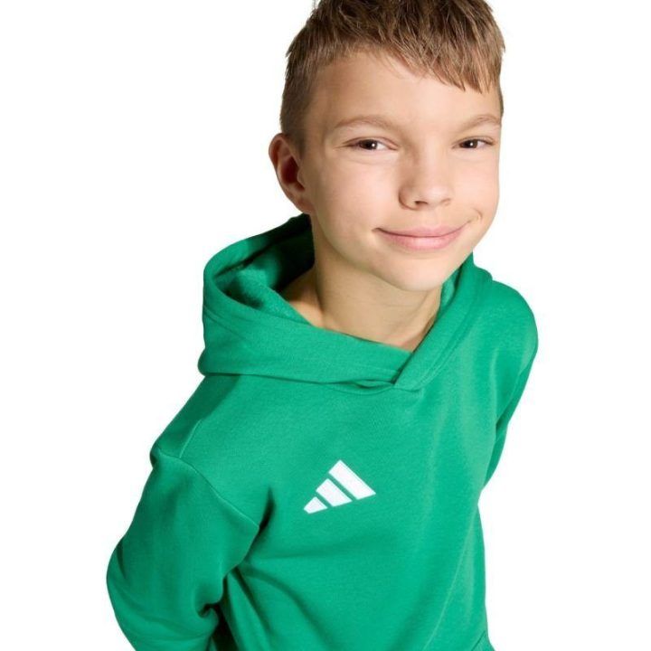 Vaikiškas futbolo džemperis su gobtuvu adidas Entrada 26, žalias