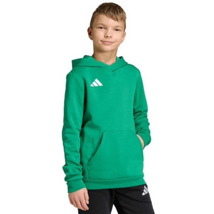 Vaikiškas futbolo džemperis su gobtuvu adidas Entrada 26, žalias