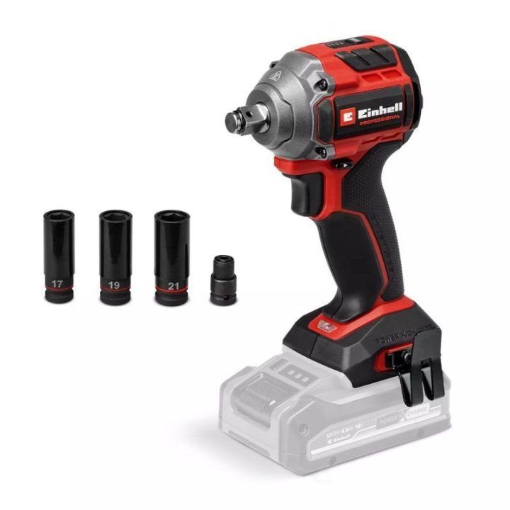 Smūginis veržliasukis Einhell TP-CW 18/260-C Li BL, raudonas