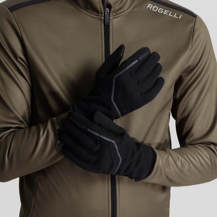 Žieminės pirštinės Rogelli Apex, juodos