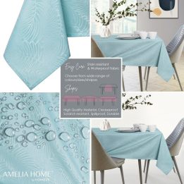 Staltiesė 120×260 cm retro mėlynos spalvos GAIA
