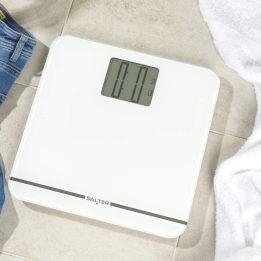 Salter 9075 WFEU12 elektroninės vonios svarstyklės, baltos