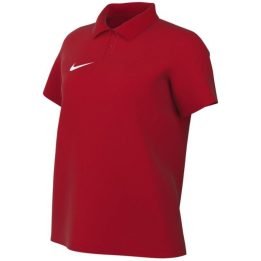 Moteriški polo marškinėliai su sagutėmis Nike Dri-FIT, raudoni