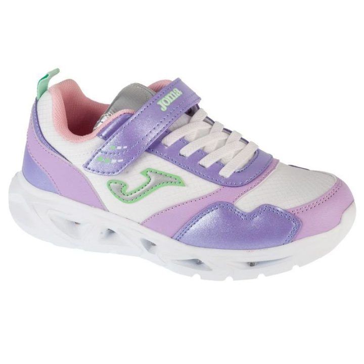 Sportbačiai mergaitėms Joma Star 2519, violetiniai ir balti