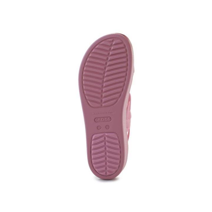 Moteriškos basutės ant platformos Crocs Brooklyn Woven, rožinės
