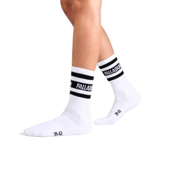 Vidutinio ilgio kojinės Palladium Mid Height STR, baltos