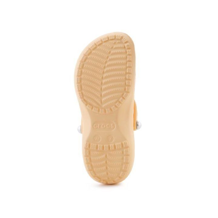 Moteriškos klumpės su perliniu paviršiumi Crocs, auksinės