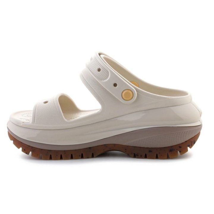 Moteriškos šlepetės Crocs Classic Mega Crush, pilkai rudos