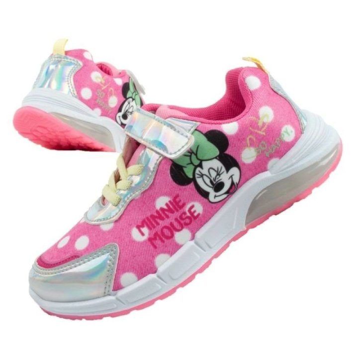 Sportbačiai mergaitėms su lipuku ir Minnie Mouse motyvu Leomil