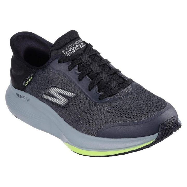 Vyriški įspiriami sportbačiai Skechers Go Walk Max, grafito ir juodi