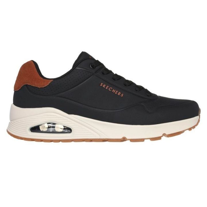 Vyriški suvarstomi sportbačiai Skechers Uno - Suited On Air, juodi