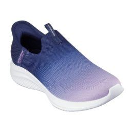 Moteriški įspiriami sportbačiai Skechers Ultra Flex 3.0, tamsiai mėlyni ir levandų