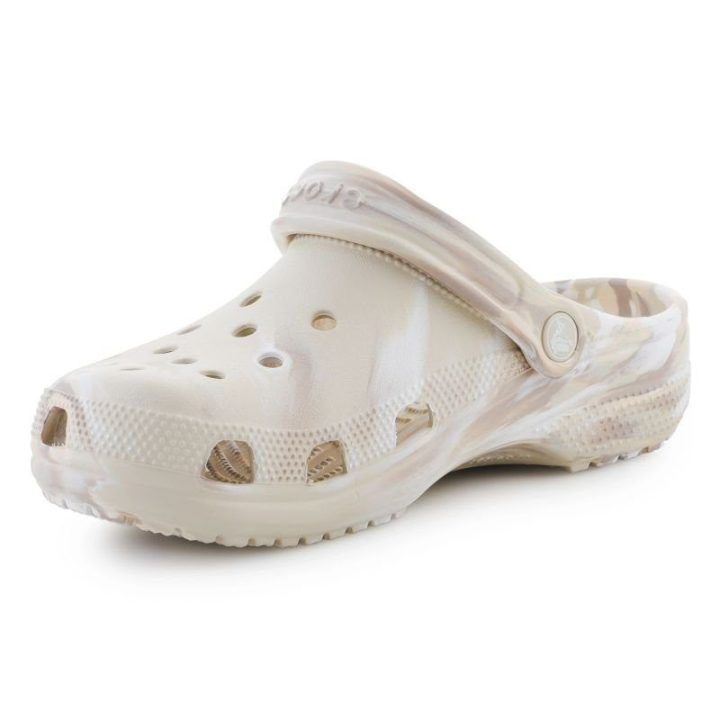 Moteriškos klumpės Crocs Classic Marbled, baltos ir įvairiaspalvės
