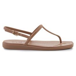 Moteriškos šlepetės per pirštą Crocs Miami, šokolado rudos
