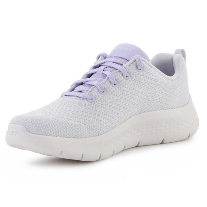 Moteriški sportbačiai Skechers Go Walk Flex-Kali, pilki su levandų akcentais