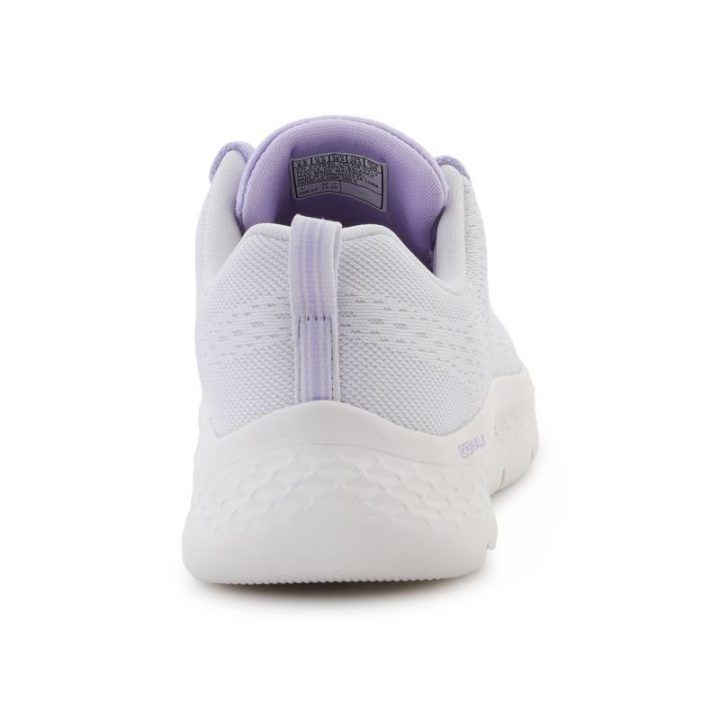 Moteriški sportbačiai Skechers Go Walk Flex-Kali, pilki su levandų akcentais