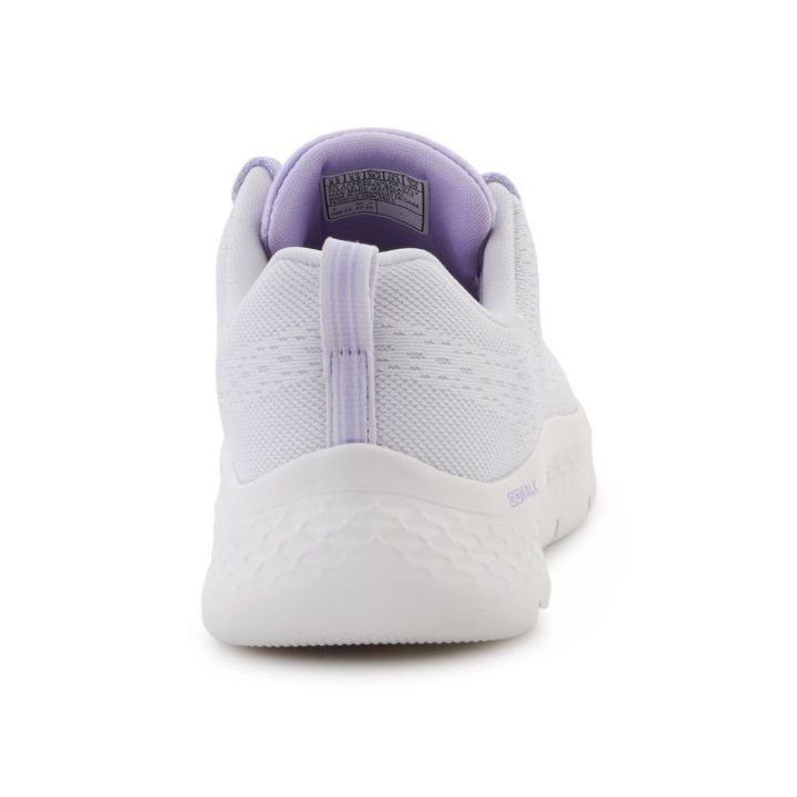 Moteriški sportbačiai Skechers Go Walk Flex-Kali, pilki su levandų akcentais