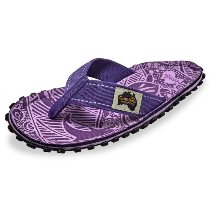 Uniseks šlepetės per pirštą Gumbies Islander Signature, violetinės