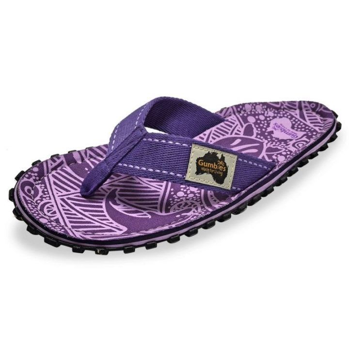 Uniseks šlepetės per pirštą Gumbies Islander Signature, violetinės