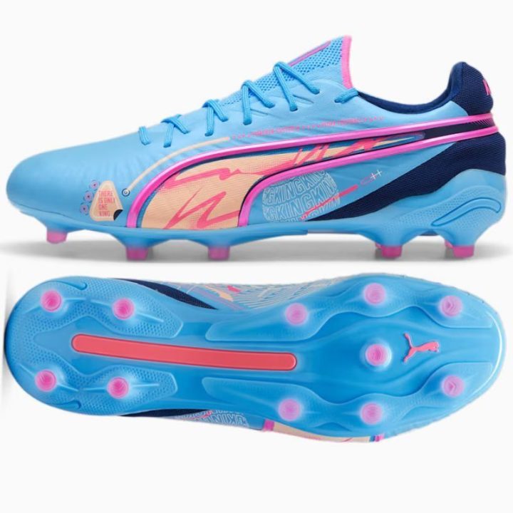 Vyriški futbolo bateliai Puma King Ultimate Vol. Up, mėlyni