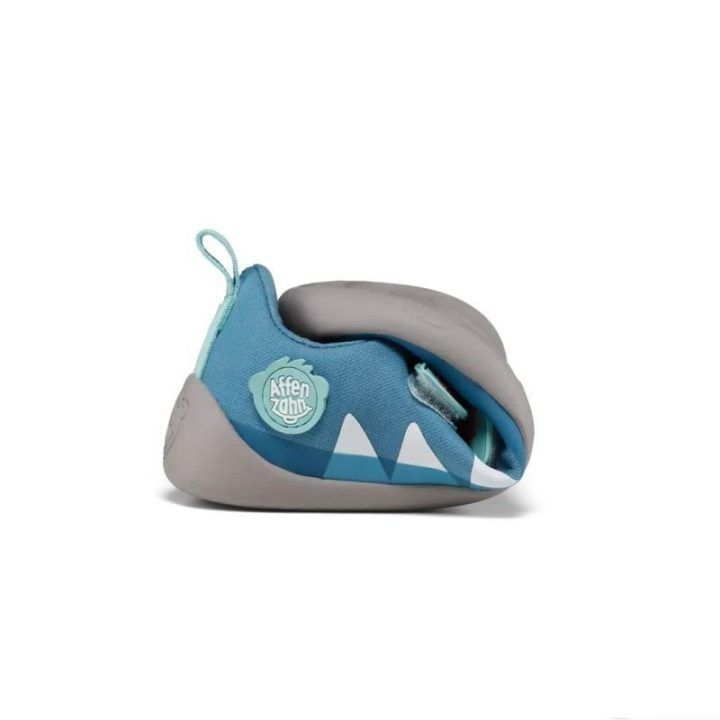 Vaikiški medvilniniai batai su ryklio motyvu Affenzahn Lucky Shark