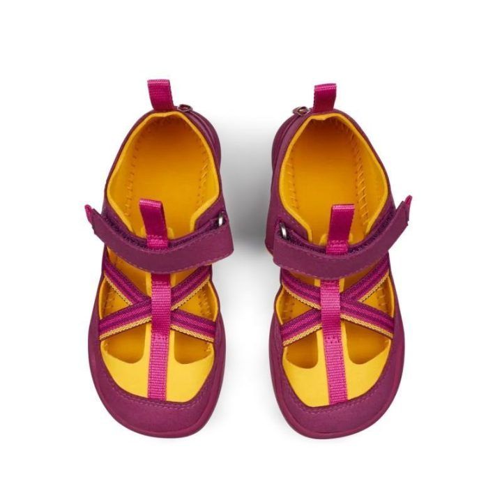 Vaikiškos barefoot tipo basutės su lipukais Affenzahn Breezy Bird