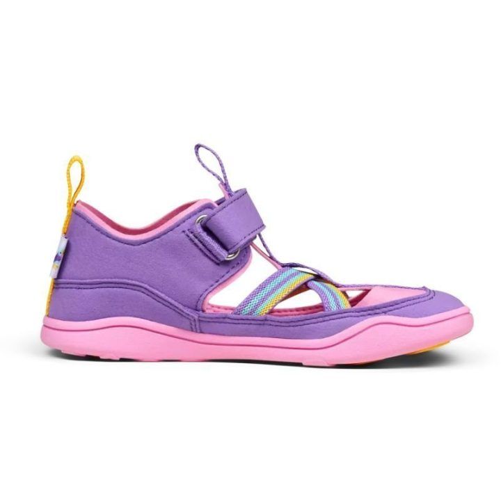 Vaikiškos barefoot tipo basutės su lipukais Affenzahn Breezy Toucan