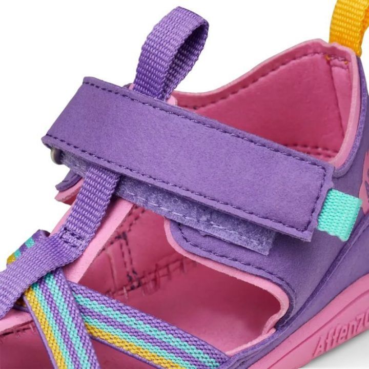 Vaikiškos barefoot tipo basutės su lipukais Affenzahn Breezy Toucan