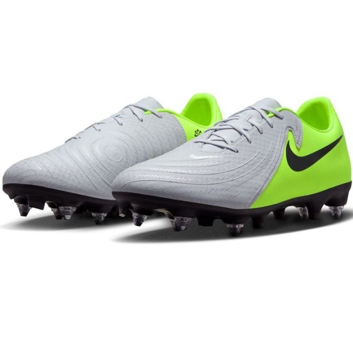 Vyriški futbolo bateliai Nike Phantom GTX II Academy SG-Pro AC, pilkai žali