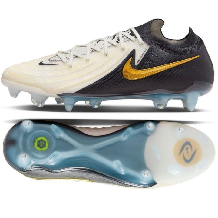 Vyriški futbolo bateliai Nike Phantom GX II Elite SG, balti ir juodi